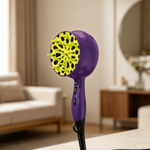 Curly hair diffuser hair dryer, reduces frizz and enhances natural curls