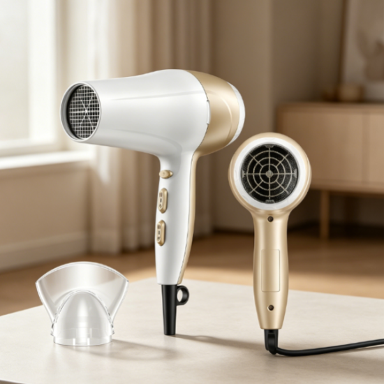 Home-use hair dryer, fast drying, reduces frizz, improves smoothness