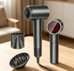 Hair dryer, powerful fast drying, low noise, multi-scene use, with diffuser and concentrator
