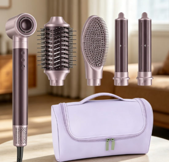Quiet hair dryer, fast drying, multiple speed settings