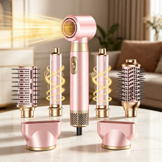 Multi-in-one hair styling device, integrated drying, smoothing, and volumizing functions