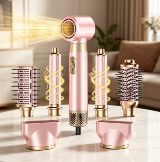 Multi-in-one hair styling device, integrated drying, smoothing, and volumizing functions
