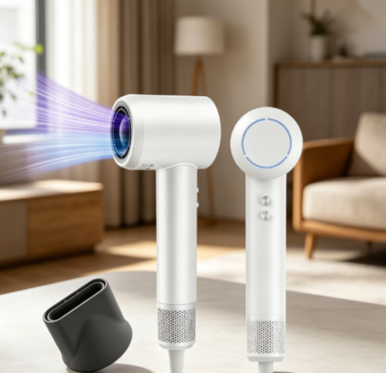 Hair dryer, brushless motor, fast drying, portable and quiet design, suitable for home and travel