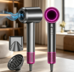 Hair dryer, diffuser design, fast drying, lightweight and quiet, suitable for curly hair